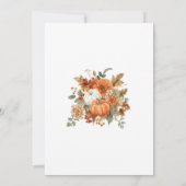 秋インラブブライダルシャワー招待 招待状 (裏面)