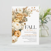 秋インラブブライダルシャワー招待 招待状 (スタンド正面)