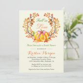 秋インラブブライダルシャワー秋カボチャフローラ 招待状 (スタンド正面)