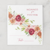 秋インラブブライダルシャワー結婚の座席表 プレイスカード (外部開封)