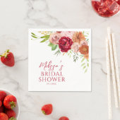 秋インラブブライダルシャワー スタンダードカクテルナプキン (インサイチュ)