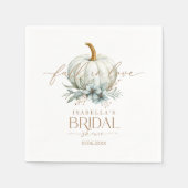 秋インラブブライダルシャワー スタンダードカクテルナプキン (正面)