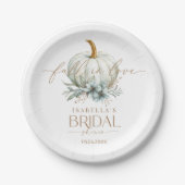 秋インラブブライダルシャワー ペーパープレート (正面)