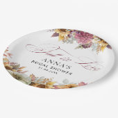 秋インラブブライダルシャワー ペーパープレート (アングル)