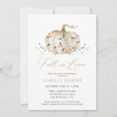 秋インラブブライダルシャワー 招待状 (正面)