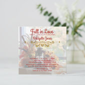 秋インラブブライダルルンチョンオータムウェディングシャワー 招待状 (スタンド正面)
