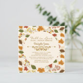 秋インラブブライダルルンチョンオータムウェディングシャワー 招待状 (スタンド正面)