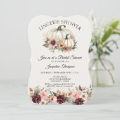 秋インラブブルゴーニュフローラバラランジェリーシャワー 招待状 (スタンド正面)