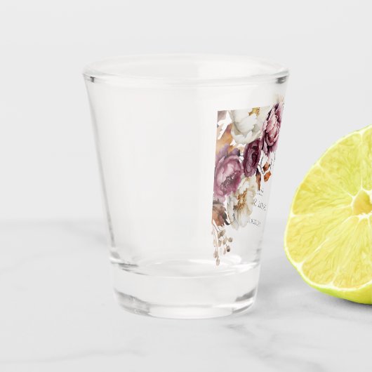 秋インラブブルゴーニュフローラ秋ブライダルシャワー ショットグラス (左)