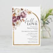 秋インラブブルゴーニュフローラ秋ブライダルシャワー 招待状 (スタンド正面)