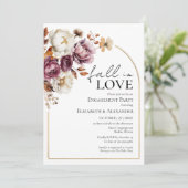 秋インラブブルゴーニュフローラ秋婚約パーティ 招待状 (スタンド正面)