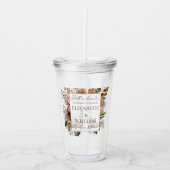 秋インラブブルゴーニュ秋フローラ アクリルタンブラー (正面)