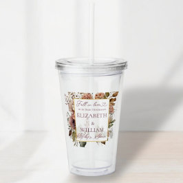 秋インラブブルゴーニュ秋フローラ アクリルタンブラー