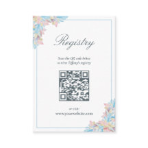 秋インラブブルーパンプキンブライダルシャワーレジストリ