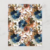 秋インラブブルーフローラパンプキンブライダルシャワー (裏面)