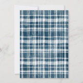 秋インラブブルーフローラベビーシャワー 招待状 (裏面)