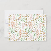 秋インラブベビーシャワーサンキューカード 招待状 (裏面)