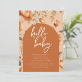 秋インラブベビーシャワーパーティの招待状 招待状 (スタンド正面)