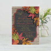 秋インラブベビーシャワー招待状 招待状 (スタンド正面)