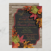 秋インラブベビーシャワー招待状 招待状 (正面/裏面)