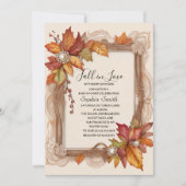 秋インラブベビーシャワー招待状 招待状 (正面)