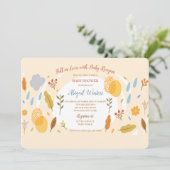 秋インラブベビーシャワー招待状 招待状 (スタンド正面)