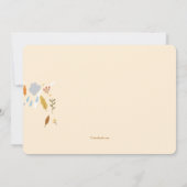 秋インラブベビーシャワー招待状 招待状 (裏面)