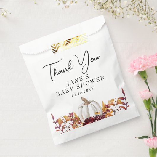 秋インラブホワイトパンプキンサンキュー フェイバーバッグ (封をした状態)