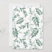 '秋インラブ'ホワイトパンプキンブライダルシャワー 招待状 (裏面)