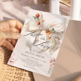 秋インラブボウフローラベビーシャワー招待状 招待状