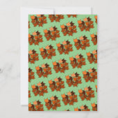 秋インラブボエレガントーセージ離れ秋の結婚式 招待状 (裏面)