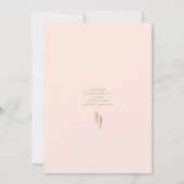 秋インラブボタニカルグリーンリーブライダルシャワー 招待状 (裏面)