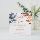 秋インラブボタニカルデュオ離れ婚約パーティ 招待状 (スタンド正面)