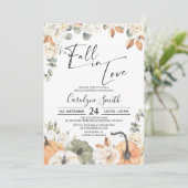 秋インラブボホオータムカボチャブライダルシャワー 招待状 (スタンド正面)