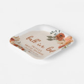 秋インラブボホテラコッタパンプキンブライダルシャワー ペーパープレート (傾斜あり)
