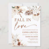 秋インラブボホパンパブライダルシャワー 招待状 (正面)