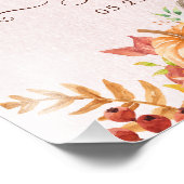 秋インラブボホパンプキンブライダルシャワーウェルカム フォトプリント            (角)