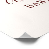 秋インラブボホフローラパンプキンウェルカムサイン ポスター (角)