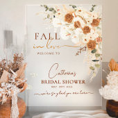 秋インラブボホフローラブライダルシャワー歓迎 アクリルサイン