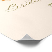 秋インラブボホフローラブライダルシャワー歓迎 ポスター (角)