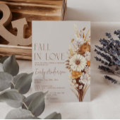 秋インラブボホフローラブライダルシャワー 招待状