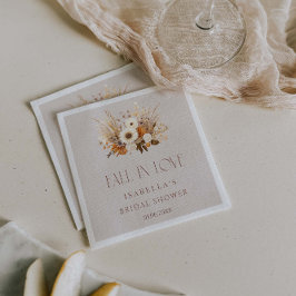 秋インラブボホブライダルシャワー スタンダードカクテルナプキン