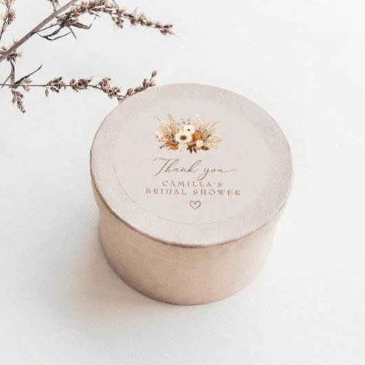 秋インラブボホブライダルシャワー ラウンドシール