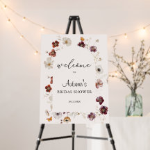 秋インラブボホーオータムブライダルシャワーウェルカム
