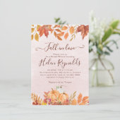 秋インラブボホ秋パンプキンブライダルシャワー 案内状 (スタンド正面)