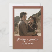 秋インラブボホ素朴パンプキンブライダルシャワー 招待状 (裏面)