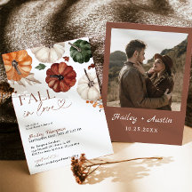 秋インラブボホ素朴パンプキンブライダルシャワー