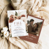 秋インラブボ素朴ホブライダルシャワーテラコッタ 招待状