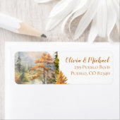 秋インラブマウン結婚テン差出人住所ラベル ラベル (インサイチュ)