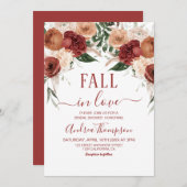秋インラブマルサラフラワーズ秋ブライダルシャワー 招待状 (正面/裏面)
